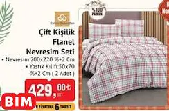 ÇİFT KİŞİLİK FLANEL NEVRESİM SETİ